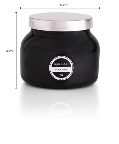 Capri Blue Volcano Scented Candles - Luxury Glass Jar Candles for Home Scented with Tropical Fruit & Sugared Citrus - Soy Wax Blend - Capri Blue Volcano - Blue Color (19 oz)