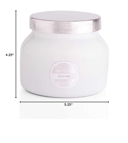 Capri Blue Volcano Scented Candles - Luxury Glass Jar Candles for Home Scented with Tropical Fruit & Sugared Citrus - Soy Wax Blend - Capri Blue Volcano - Blue Color (19 oz)