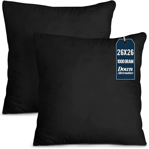 Utopia Bedding Throw Pillows Insert (Pack of 2, White) - 18 x 18 Inches Bed and Couch Pillows - Indoor Decorative Pillow