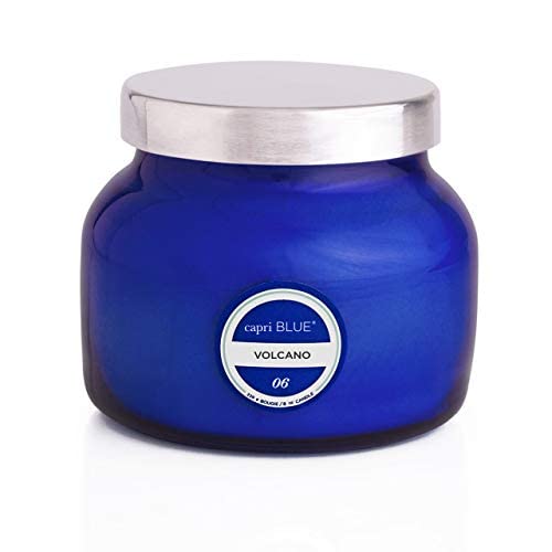 Capri Blue Volcano Scented Candles - Luxury Glass Jar Candles for Home Scented with Tropical Fruit & Sugared Citrus - Soy Wax Blend - Capri Blue Volcano - Blue Color (19 oz)