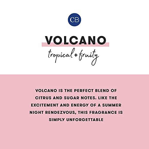 Capri Blue Volcano Scented Candles - Luxury Glass Jar Candles for Home Scented with Tropical Fruit & Sugared Citrus - Soy Wax Blend - Capri Blue Volcano - Blue Color (19 oz)