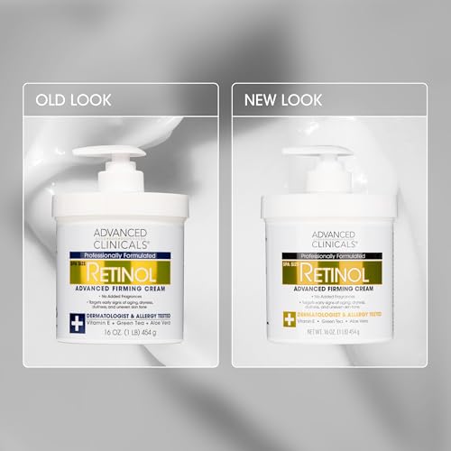 Advanced Clinicals Hyaluronic Acid Moisturizer Body Cream W/Vitamin E | Hydrating Cream & Body Lotion For Women & Men To Help Improve Look of Wrinkles, Dry Skin, Crepey Looking Skin, 16 Ounce