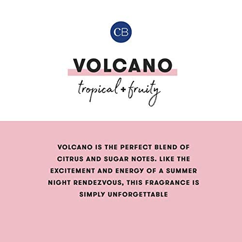 Capri Blue Volcano Scented Candles - Luxury Glass Jar Candles for Home Scented with Tropical Fruit & Sugared Citrus - Soy Wax Blend - Capri Blue Volcano - Blue Color (19 oz)