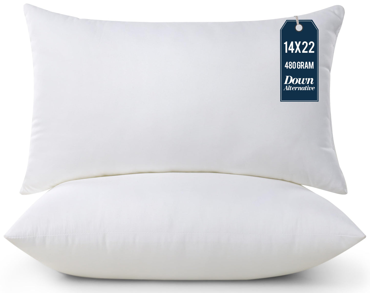 Utopia Bedding Throw Pillows Insert (Pack of 2, White) - 18 x 18 Inches Bed and Couch Pillows - Indoor Decorative Pillow