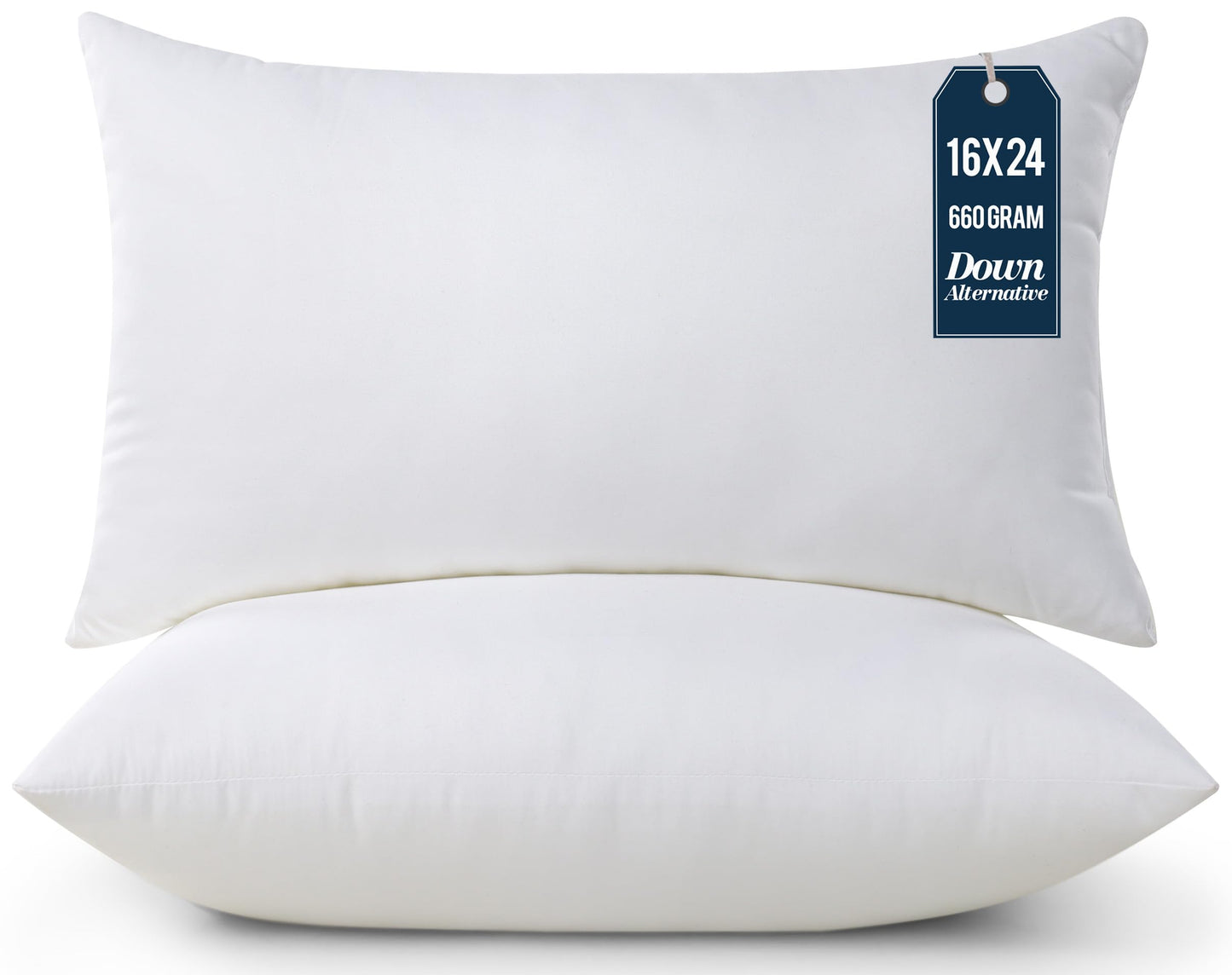 Utopia Bedding Throw Pillows Insert (Pack of 2, White) - 18 x 18 Inches Bed and Couch Pillows - Indoor Decorative Pillow