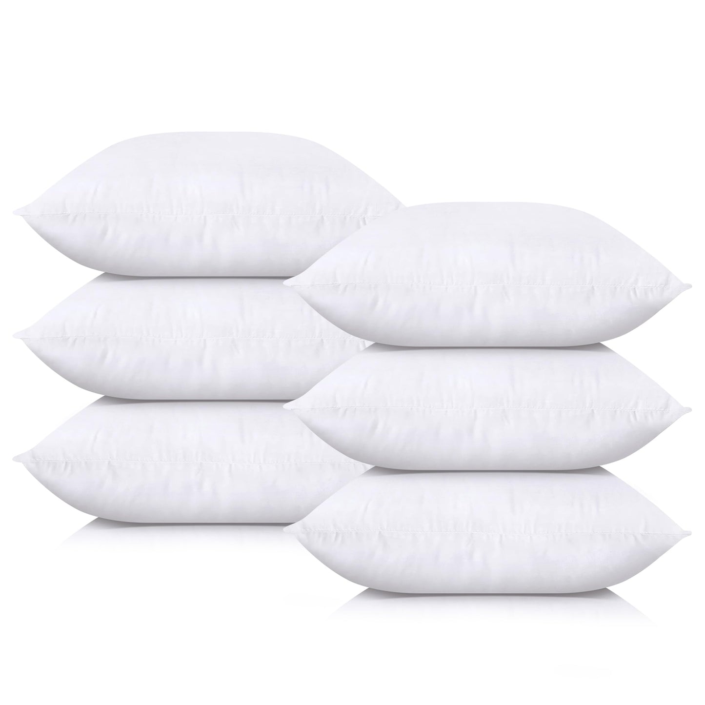 Utopia Bedding Throw Pillows (Set of 4, White), 18 x 18 Inches Pillows for Sofa, Bed and Couch Decorative Stuffer Pillow