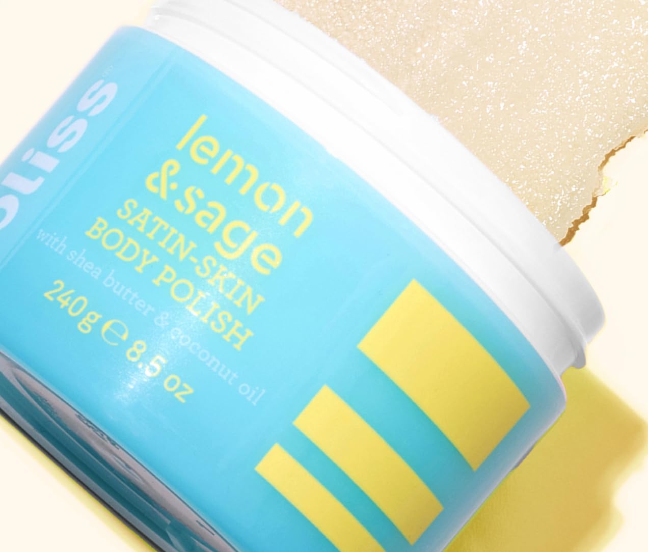 Bliss Lemon Love Exfoliating Duo: Soapy Suds Body Wash & Body Scrub with Shea Butter and Coconut Oil - Lemon and Sage - 17 Fl Oz - Gentle and Hydrating for Supremely Soft Skin