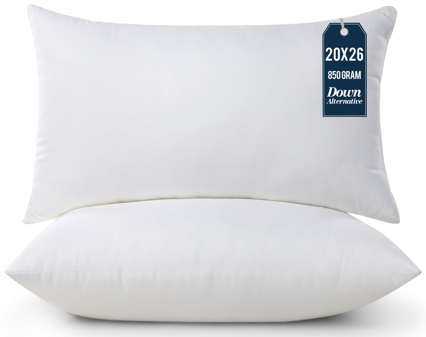 Utopia Bedding Throw Pillows Insert (Pack of 2, White) - 18 x 18 Inches Bed and Couch Pillows - Indoor Decorative Pillow
