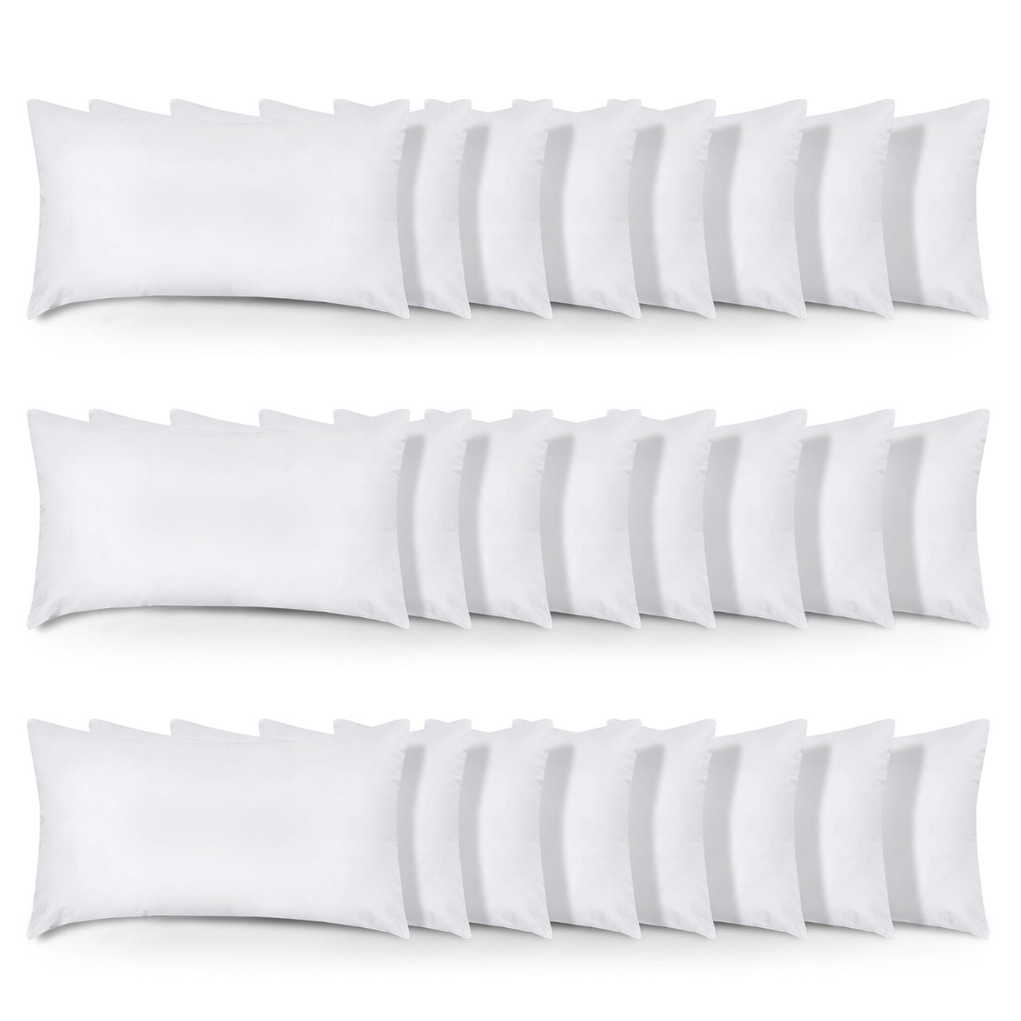 Utopia Bedding Throw Pillows (Set of 4, White), 18 x 18 Inches Pillows for Sofa, Bed and Couch Decorative Stuffer Pillow