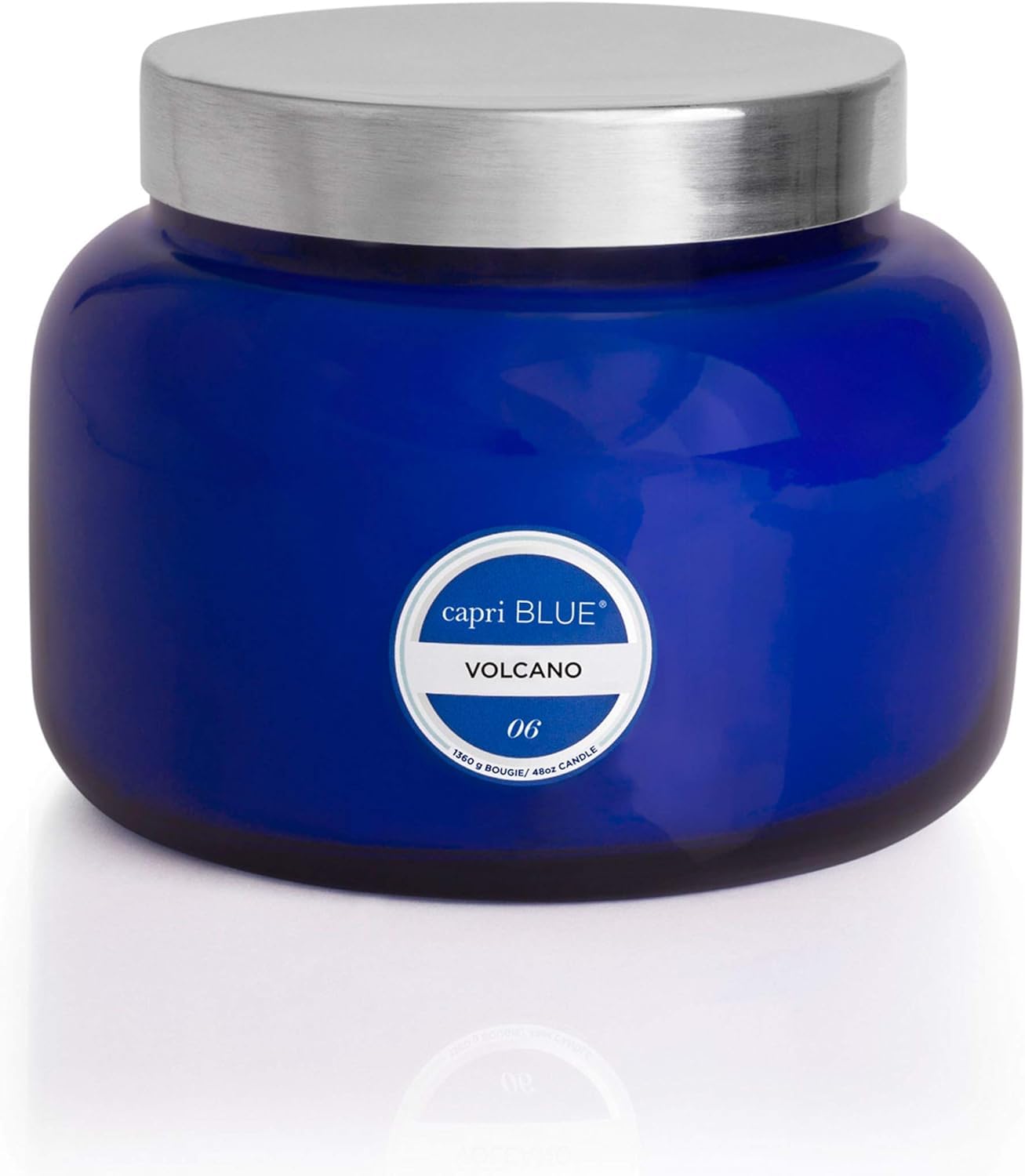 Capri Blue Volcano Scented Candles - Luxury Glass Jar Candles for Home Scented with Tropical Fruit & Sugared Citrus - Soy Wax Blend - Capri Blue Volcano - Blue Color (19 oz)