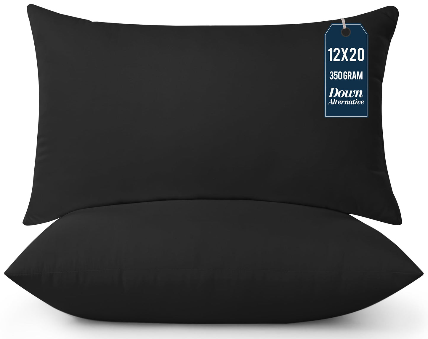 Utopia Bedding Throw Pillows Insert (Pack of 2, White) - 18 x 18 Inches Bed and Couch Pillows - Indoor Decorative Pillow