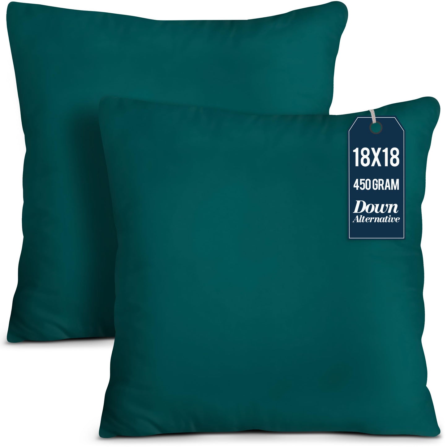 Utopia Bedding Throw Pillows Insert (Pack of 2, White) - 18 x 18 Inches Bed and Couch Pillows - Indoor Decorative Pillow