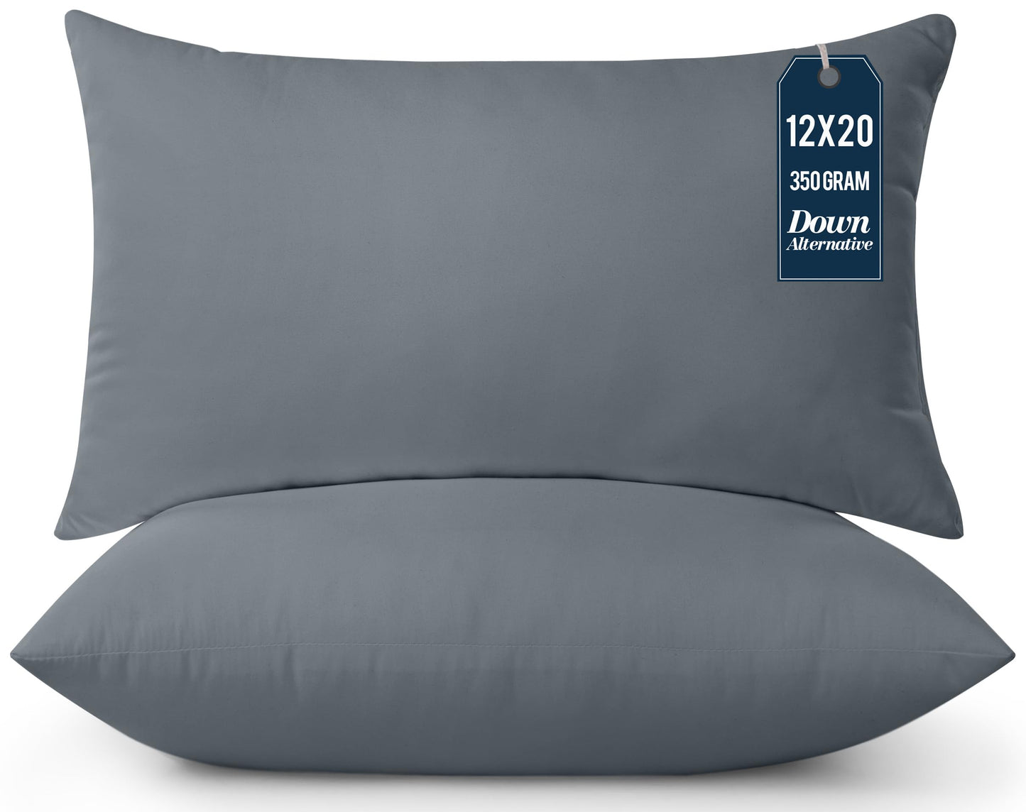 Utopia Bedding Throw Pillows Insert (Pack of 2, White) - 18 x 18 Inches Bed and Couch Pillows - Indoor Decorative Pillow