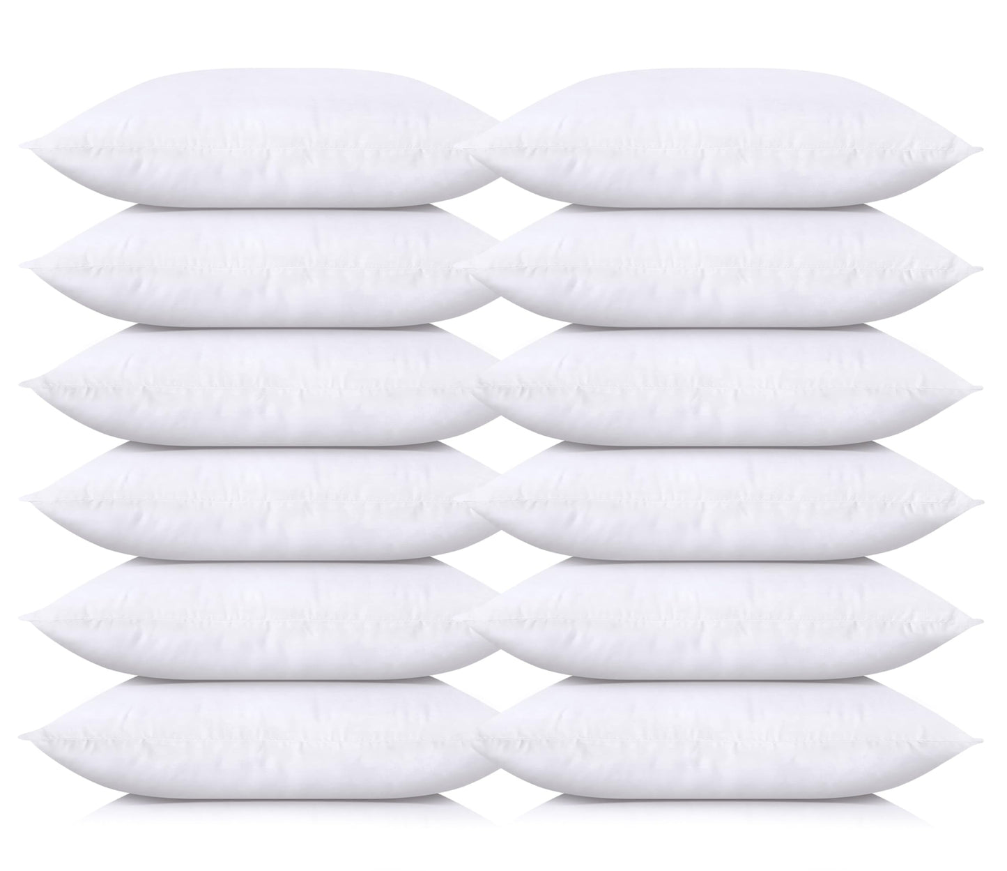 Utopia Bedding Throw Pillows (Set of 4, White), 18 x 18 Inches Pillows for Sofa, Bed and Couch Decorative Stuffer Pillow