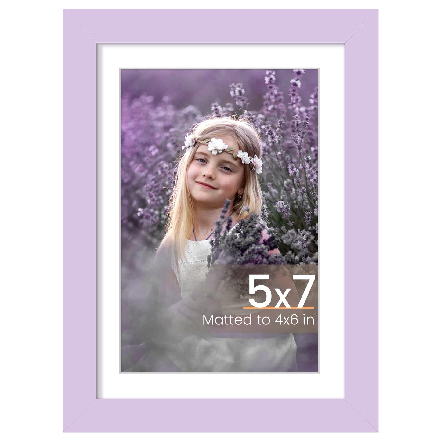 upsimples 8x10 Picture Frame, Display Pictures 5x7 with Mat or 8x10 Without Mat, Wall Hanging Photo Frame, Black, 1 Pack