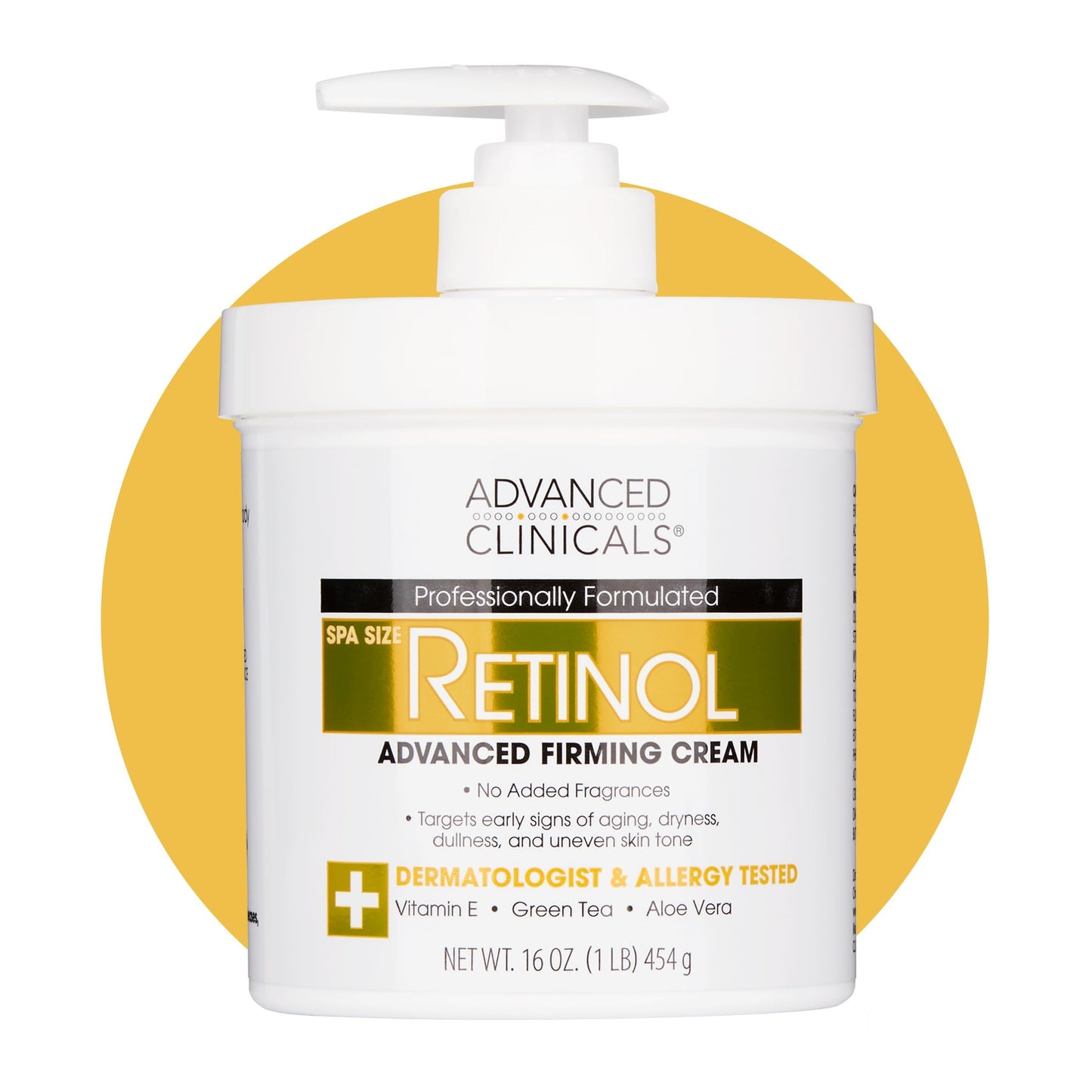 Advanced Clinicals Hyaluronic Acid Moisturizer Body Cream W/Vitamin E | Hydrating Cream & Body Lotion For Women & Men To Help Improve Look of Wrinkles, Dry Skin, Crepey Looking Skin, 16 Ounce