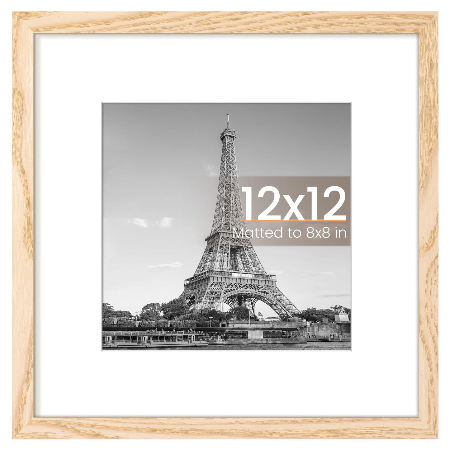 upsimples 8x10 Picture Frame, Display Pictures 5x7 with Mat or 8x10 Without Mat, Wall Hanging Photo Frame, Black, 1 Pack