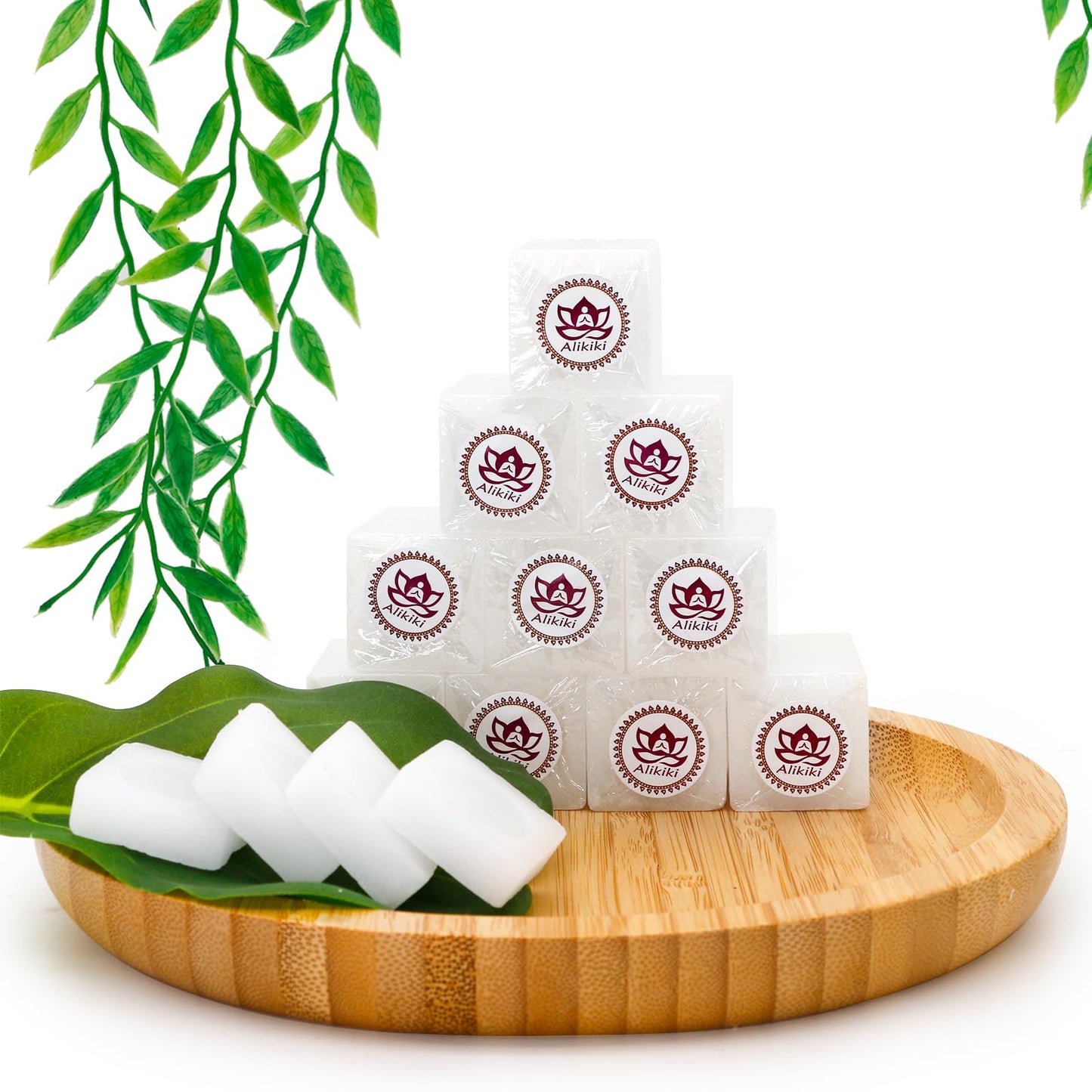 300G 64-Tablets Pure Camphor Blocks - 100% Natural Camphor Cubes for Pooja Nature Alcanfor Tablets Indian Religious Purposes Aromatherapy,Odor Eliminator, Hindu Puja Item (10oz)