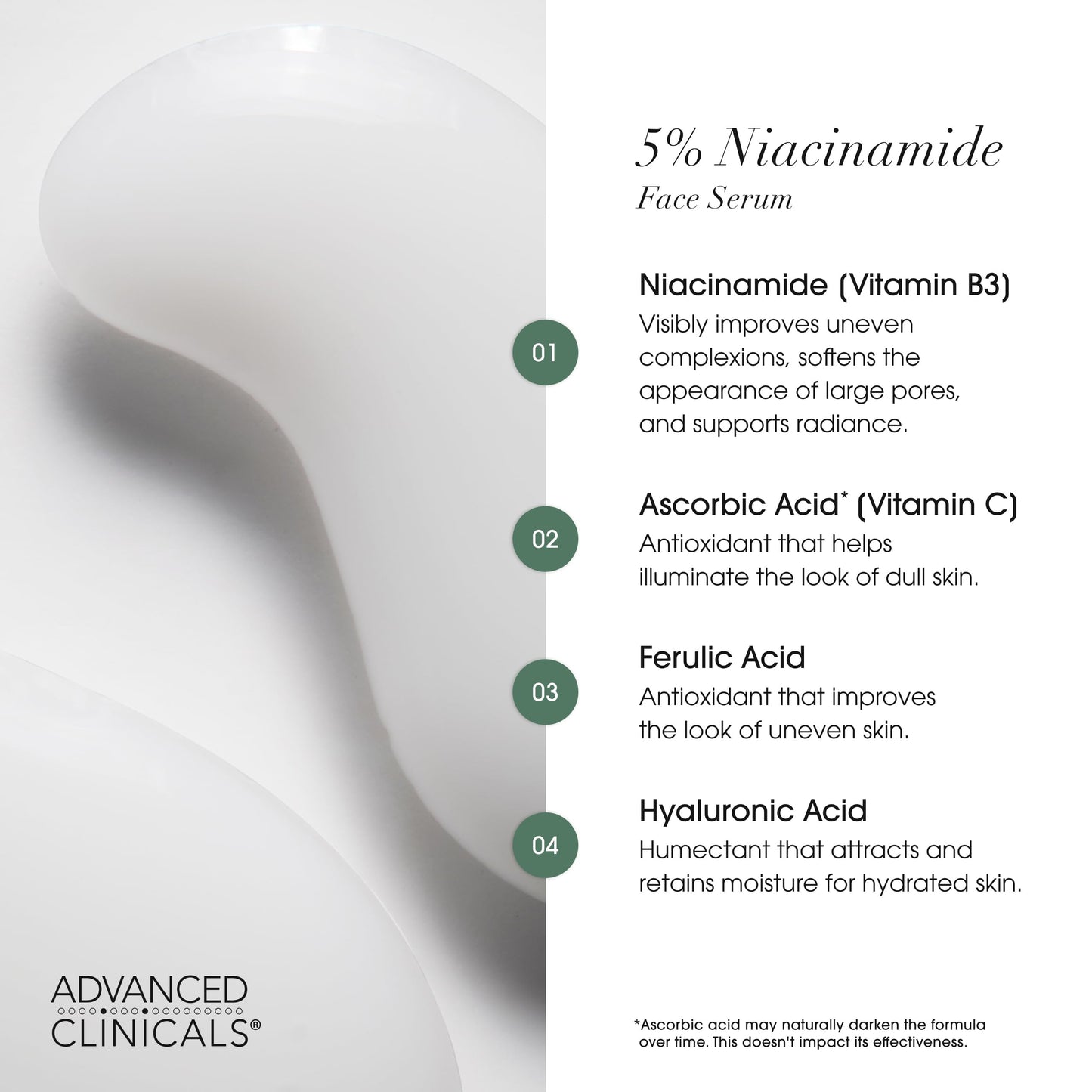 Advanced Clinicals Hyaluronic Acid Moisturizer Body Cream W/Vitamin E | Hydrating Cream & Body Lotion For Women & Men To Help Improve Look of Wrinkles, Dry Skin, Crepey Looking Skin, 16 Ounce