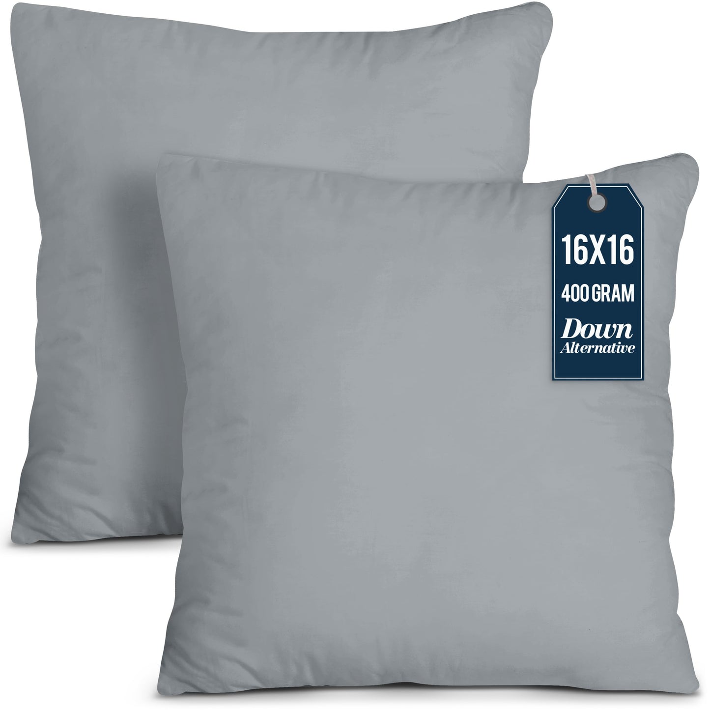 Utopia Bedding Throw Pillows Insert (Pack of 2, White) - 18 x 18 Inches Bed and Couch Pillows - Indoor Decorative Pillow