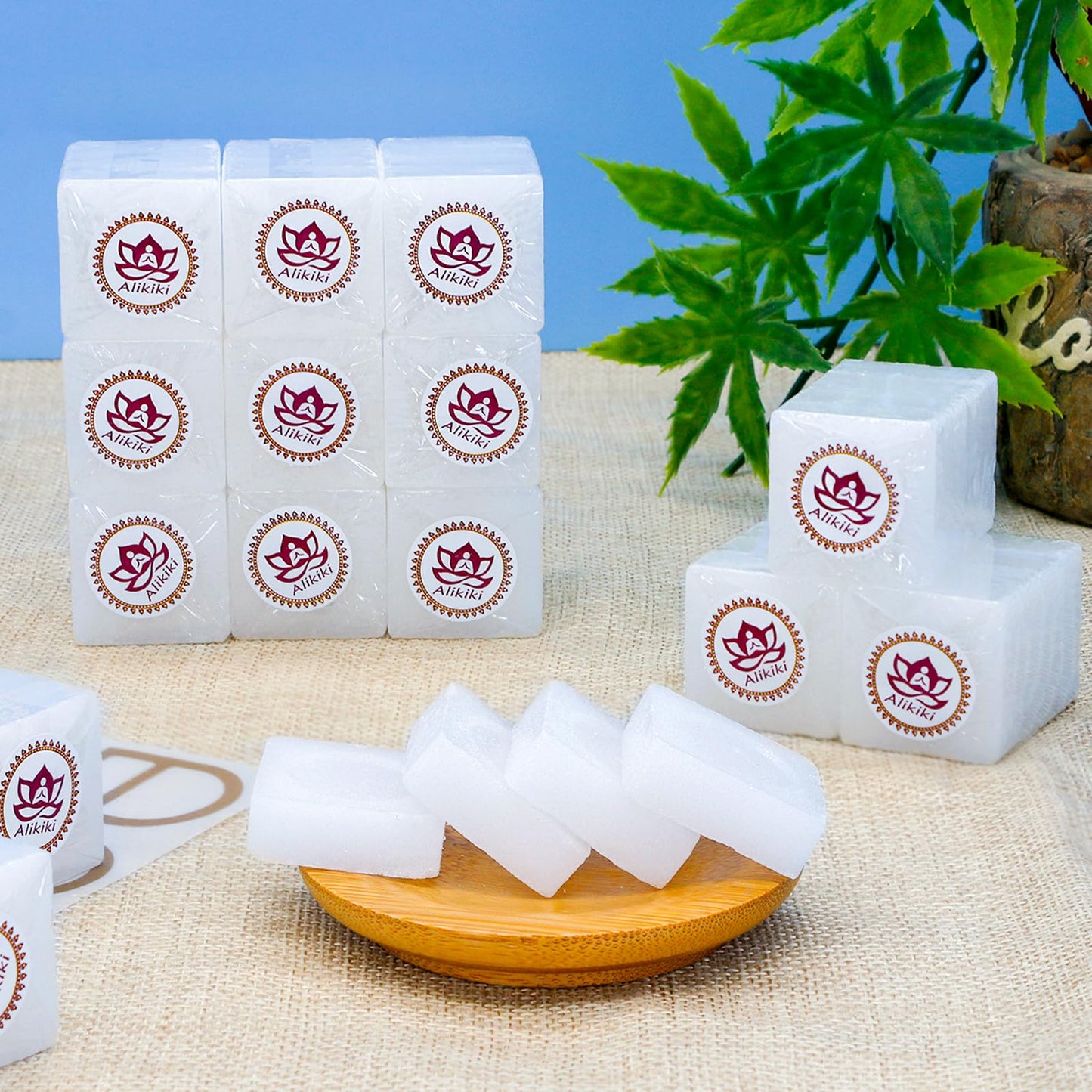 300G 64-Tablets Pure Camphor Blocks - 100% Natural Camphor Cubes for Pooja Nature Alcanfor Tablets Indian Religious Purposes Aromatherapy,Odor Eliminator, Hindu Puja Item (10oz)