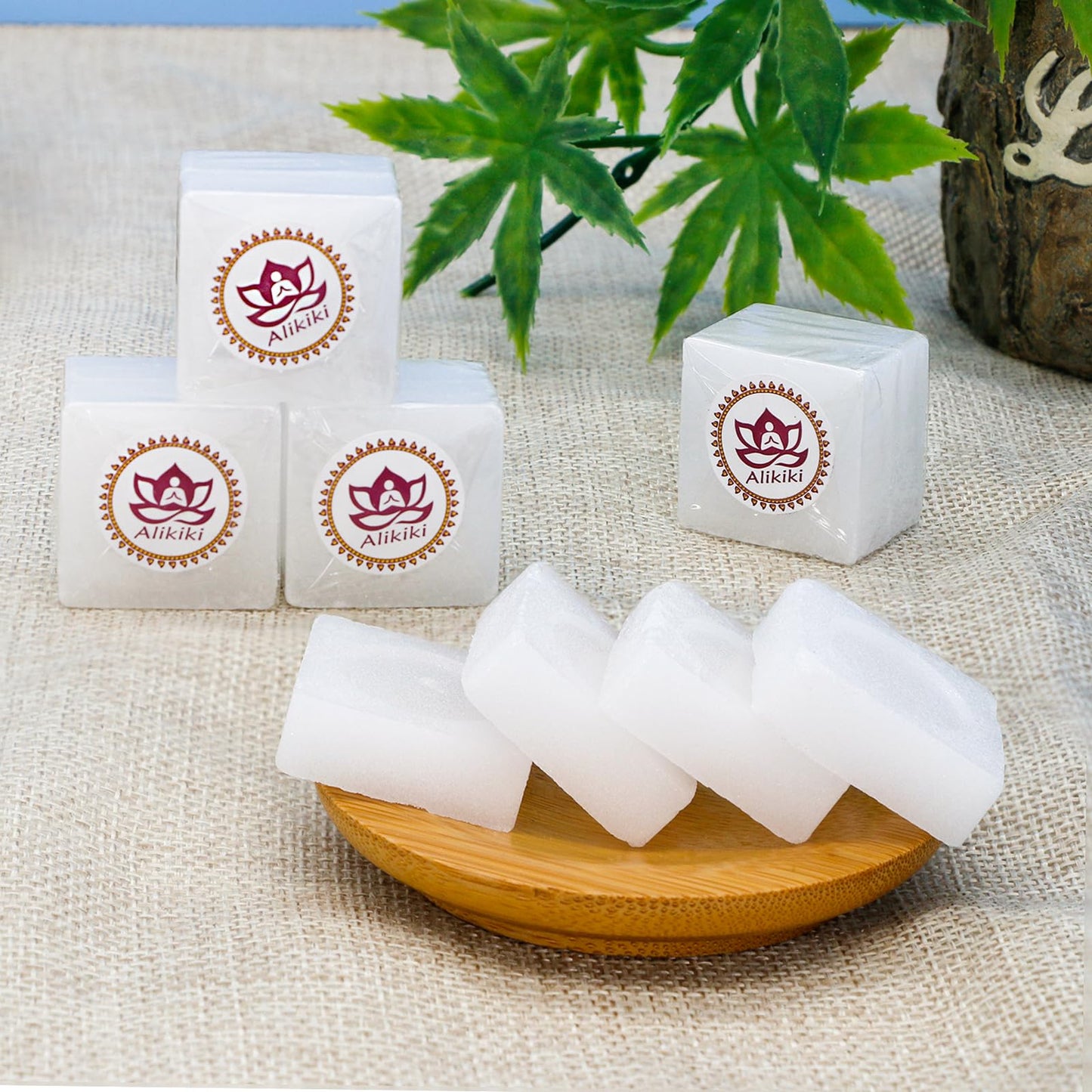 300G 64-Tablets Pure Camphor Blocks - 100% Natural Camphor Cubes for Pooja Nature Alcanfor Tablets Indian Religious Purposes Aromatherapy,Odor Eliminator, Hindu Puja Item (10oz)