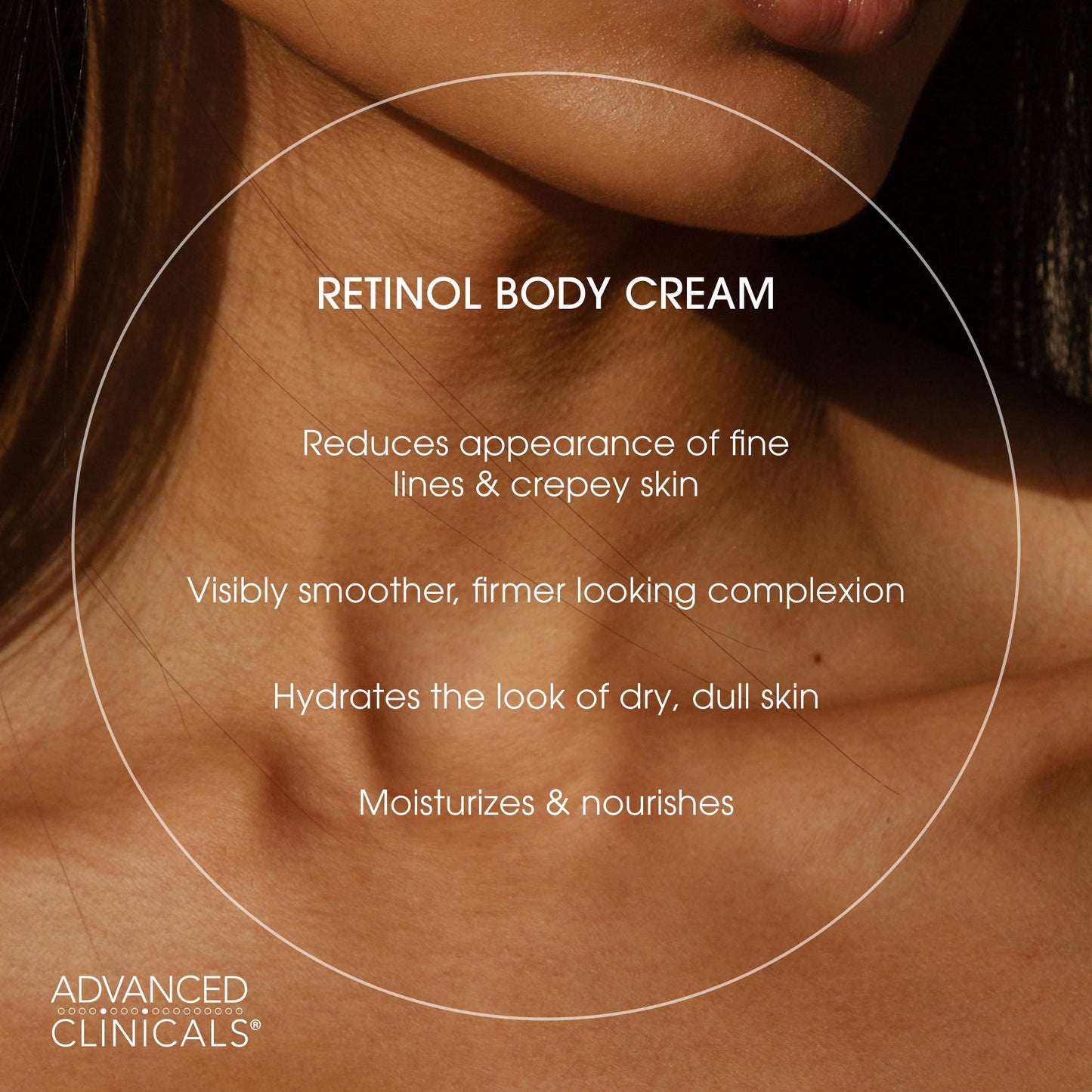 Advanced Clinicals Hyaluronic Acid Moisturizer Body Cream W/Vitamin E | Hydrating Cream & Body Lotion For Women & Men To Help Improve Look of Wrinkles, Dry Skin, Crepey Looking Skin, 16 Ounce