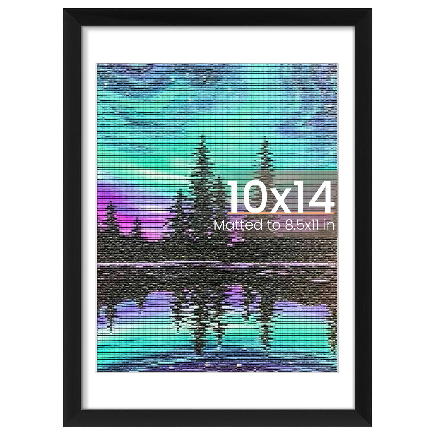 upsimples 8x10 Picture Frame, Display Pictures 5x7 with Mat or 8x10 Without Mat, Wall Hanging Photo Frame, Black, 1 Pack