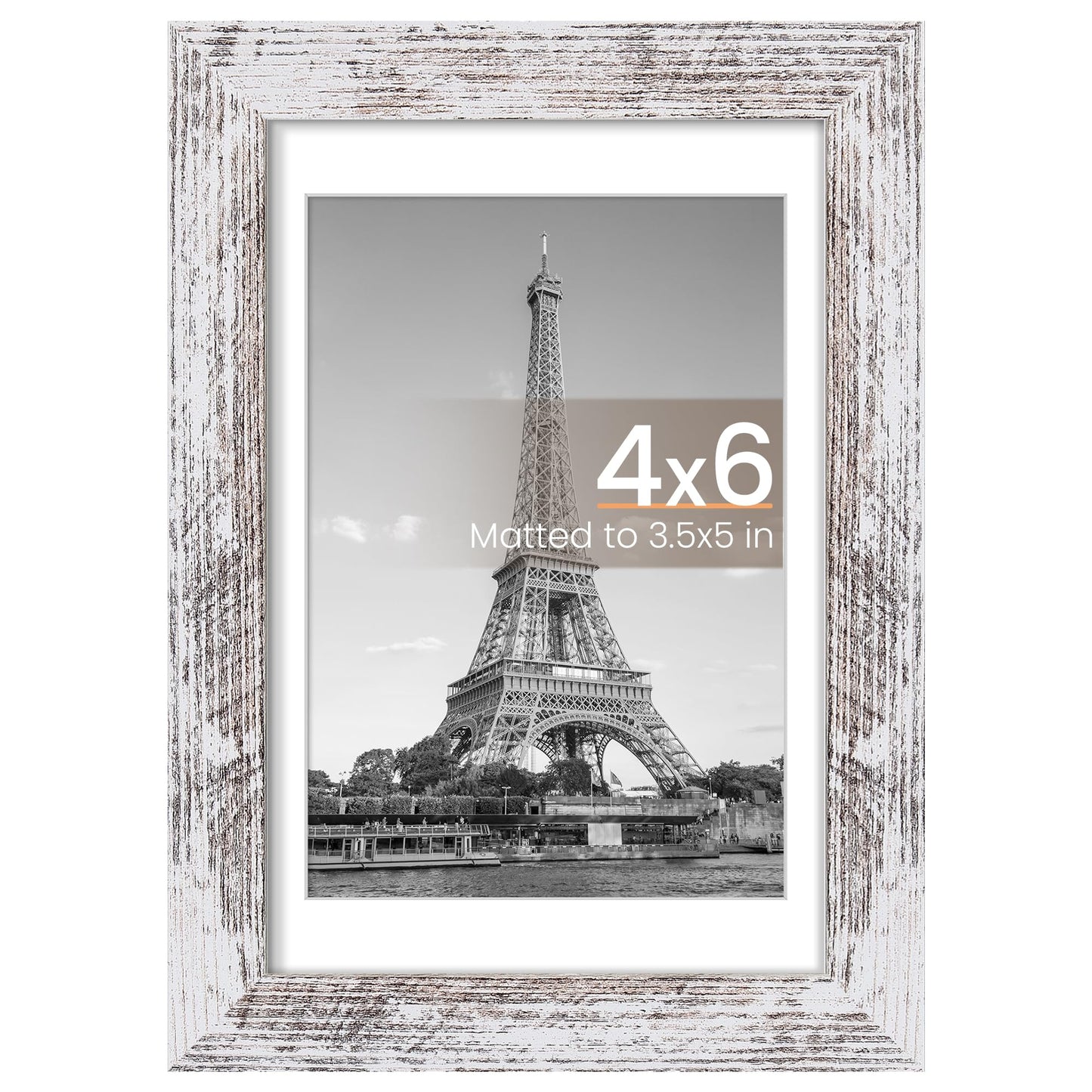 upsimples 8x10 Picture Frame, Display Pictures 5x7 with Mat or 8x10 Without Mat, Wall Hanging Photo Frame, Black, 1 Pack