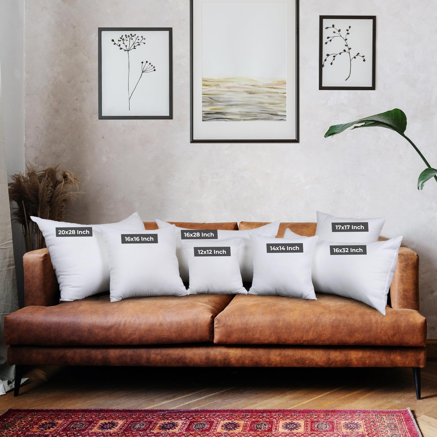 Utopia Bedding Throw Pillows (Set of 4, White), 18 x 18 Inches Pillows for Sofa, Bed and Couch Decorative Stuffer Pillow
