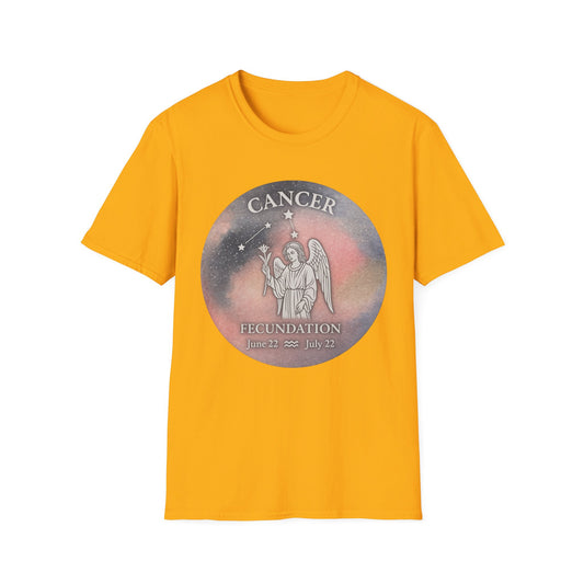 Cancer Zodiac Unisex Softstyle T-Shirt - Astrology Gift - Birthday June 22 to July 22