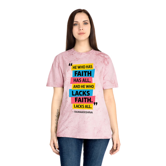 Vibrant Motivational T-Shirt for All, Unisex Faith Quote Tee, Colorful Graphic Shirt, Inspirational Gift, Casual Everyday Wear