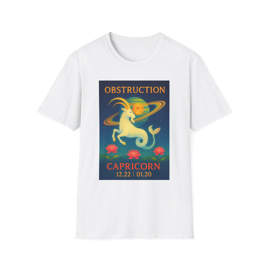 Capricorn Zodiac Graphic Tee - Unisex Softstyle T-Shirt | Astrology
