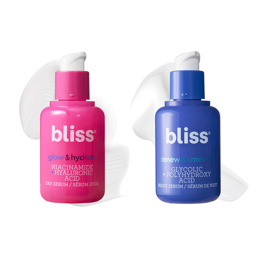 Bliss Glow & Hydrate Serum | Niacinamide + Hyaluronic Acid | Improves Dullness, Hydrates, Replenishes, & Defends Skin | Lightweight & Clean | Vegan & Cruelty-Free | 1 Fl Oz