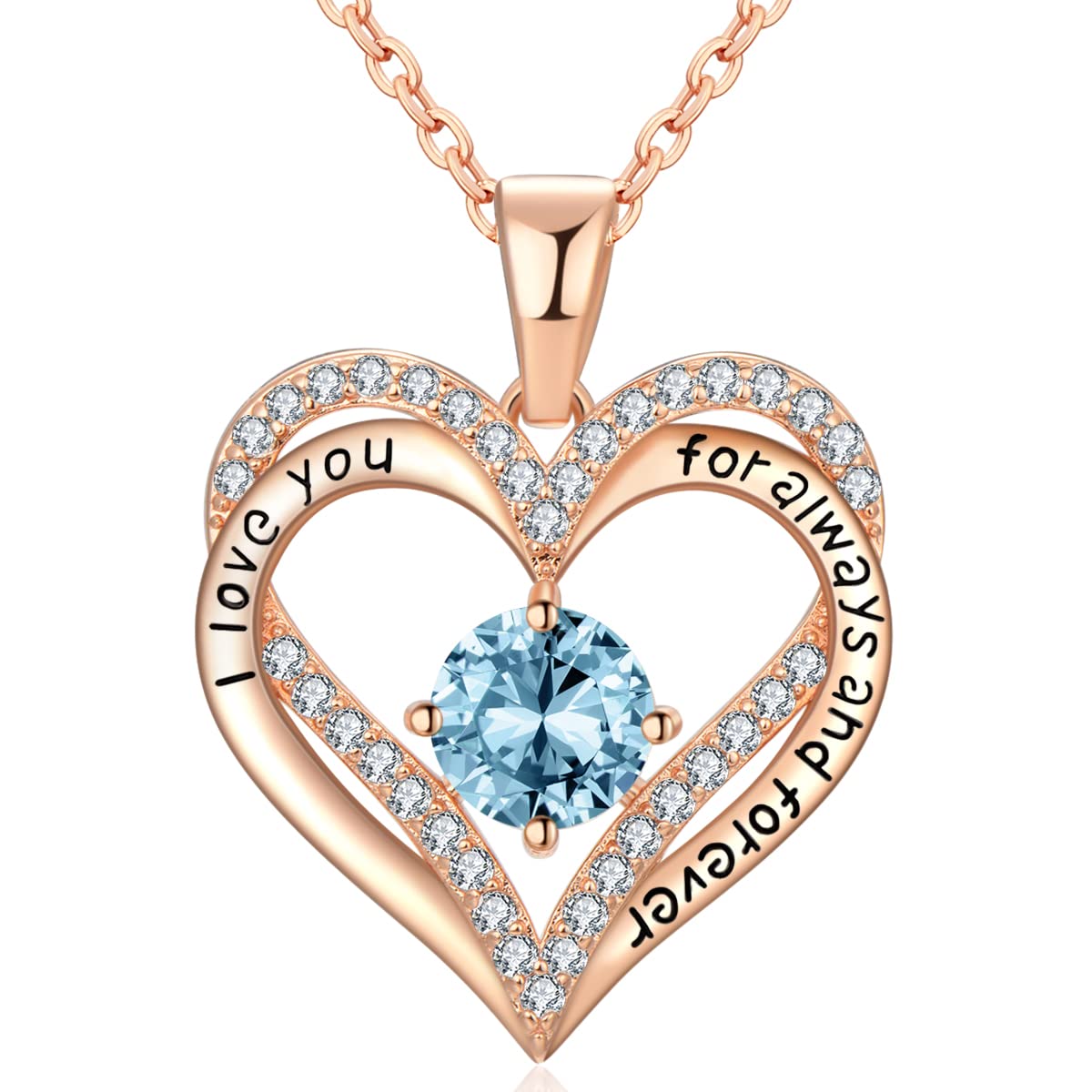 18K Rose Gold Necklaces for Women Birthday Gifts for Women Jewelry for Women Birthday Gifts for Wife Girlfriend Daughter Wife Birthday Gifts for Anniversary Mothers Day Christmas Valentines Gifts
