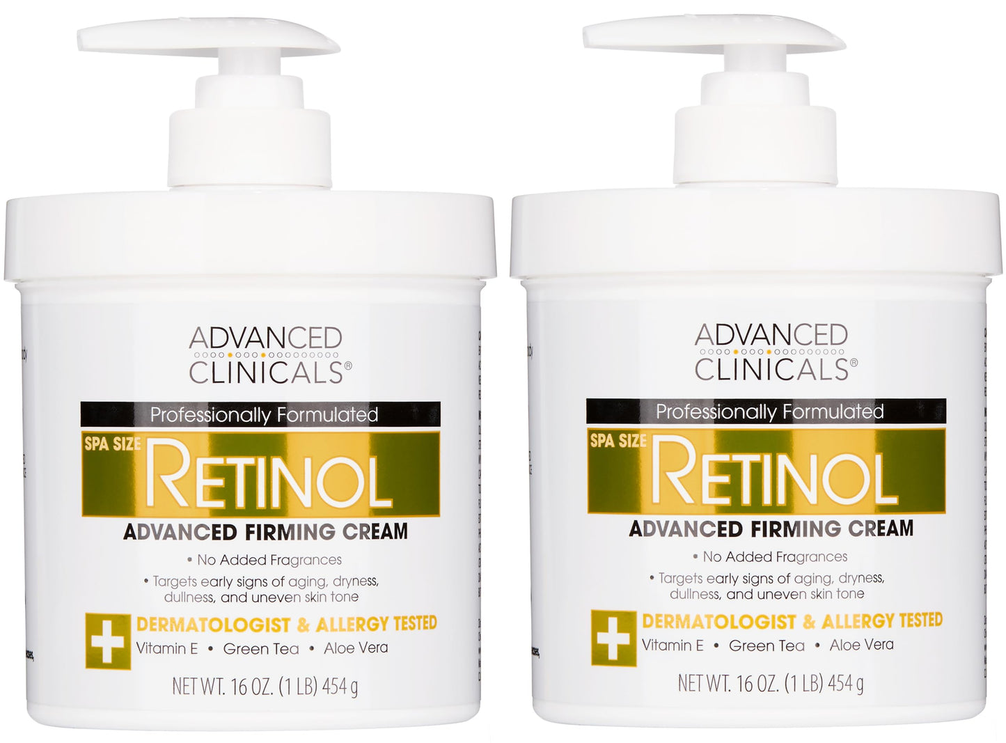 Advanced Clinicals Hyaluronic Acid Moisturizer Body Cream W/Vitamin E | Hydrating Cream & Body Lotion For Women & Men To Help Improve Look of Wrinkles, Dry Skin, Crepey Looking Skin, 16 Ounce