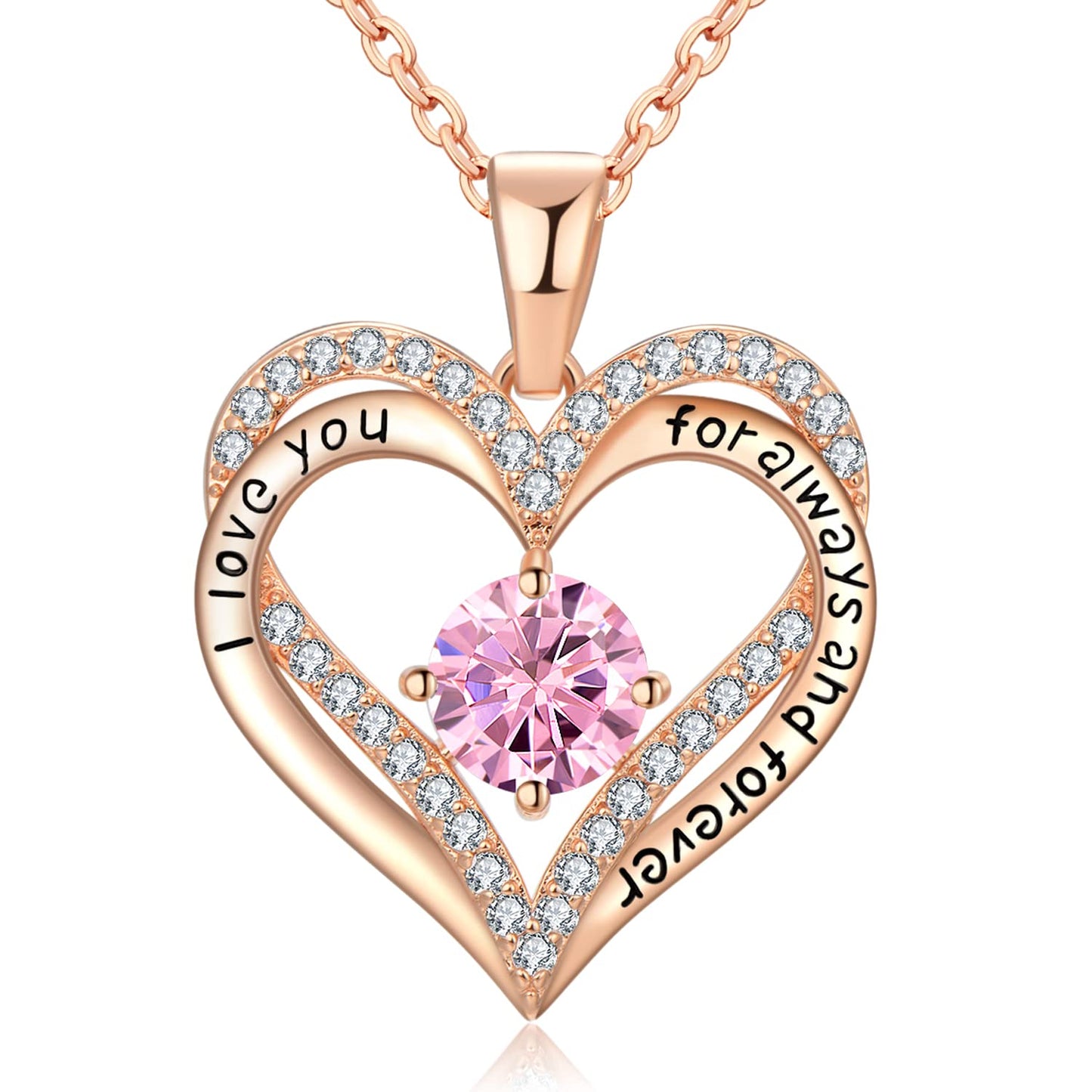 18K Rose Gold Necklaces for Women Birthday Gifts for Women Jewelry for Women Birthday Gifts for Wife Girlfriend Daughter Wife Birthday Gifts for Anniversary Mothers Day Christmas Valentines Gifts