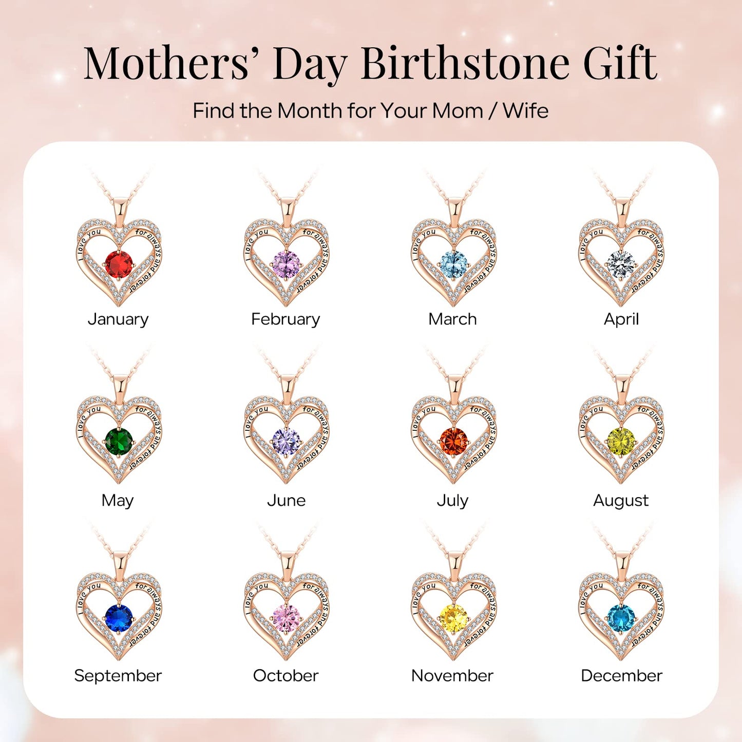 18K Rose Gold Necklaces for Women Birthday Gifts for Women Jewelry for Women Birthday Gifts for Wife Girlfriend Daughter Wife Birthday Gifts for Anniversary Mothers Day Christmas Valentines Gifts