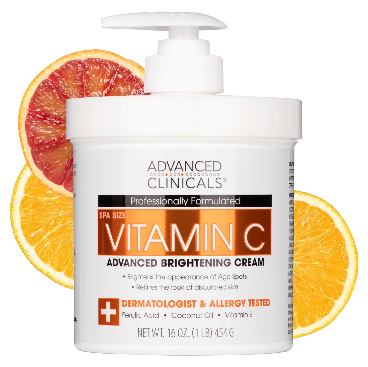 Advanced Clinicals Hyaluronic Acid Moisturizer Body Cream W/Vitamin E | Hydrating Cream & Body Lotion For Women & Men To Help Improve Look of Wrinkles, Dry Skin, Crepey Looking Skin, 16 Ounce