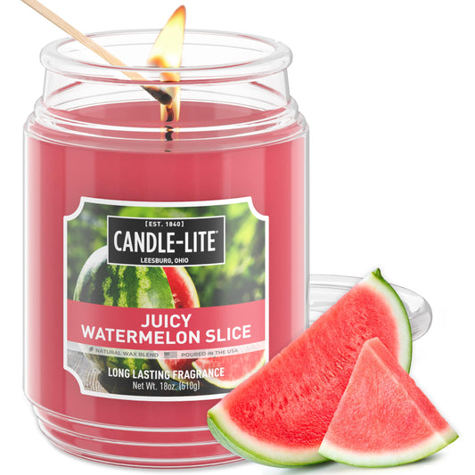 Candle-lite Scented Candles, Creamy Vanilla Swirl, 18 oz Jar, Proudly Poured in The USA, Aromatherapy Candle, Single-Wick with 110 Hours of Burn Time, Perfect for Creating a Relaxing Ambiance