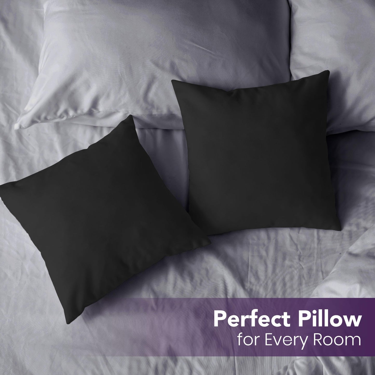 Utopia Bedding Throw Pillows Insert (Pack of 2, White) - 18 x 18 Inches Bed and Couch Pillows - Indoor Decorative Pillow